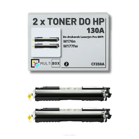 2-PAK Multibox Toner do HP 130A BLACK CF350A zamiennik