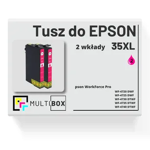 Tusz do EPSON 35XL T3593 C13T35934010 2-pak magenta zamiennik Multibox
