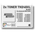 2-PAK Multibox Toner do BROTHER TN248XLBK Black zamiennik - 2