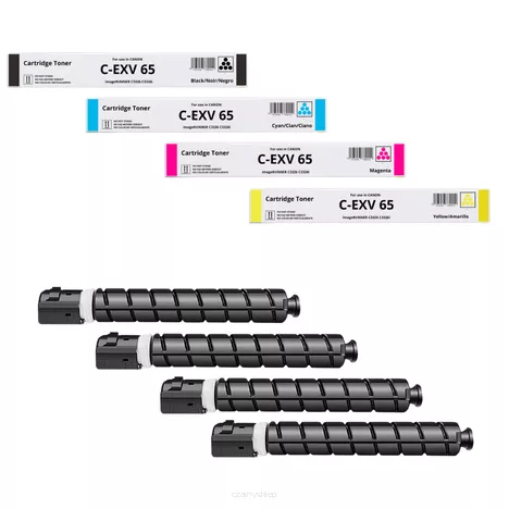 4-PAK Zamiennik Toner do CANON CEXV65 5761C001 5762C001 5763C001 5764C001 CMYK  17.5K/3x11.5K