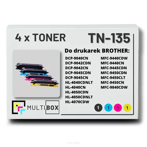 Toner do BROTHER TN135 4-pak CMYK Multibox zamiennik