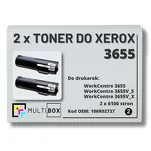 2-PAK Multibox Toner do XEROX 3655 106R02737 6.1K zamiennik - 2