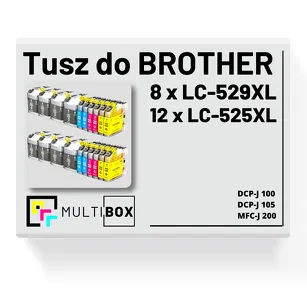 20-PAK Multibox Tusz do BROTHER LC529XL LC525XL