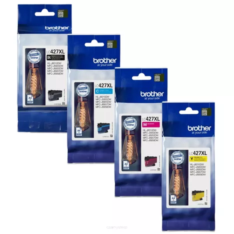 BROTHER tusz LC427XLVAL 4-pak oryginalny CMYK 6000 + 3x5000 stron