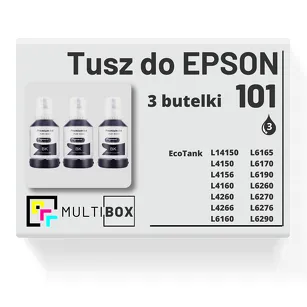 Tusz do EPSON 101 T03V1 C13T03V14A 3-pak black zamiennik Multibox