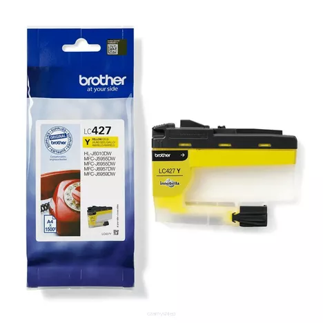 BROTHER tusz LC427Y oryginalny yellow 1500 stron