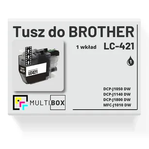 Tusz do BROTHER LC421BK black zamiennik Multibox