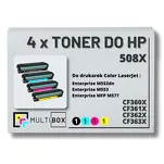 4-PAK Multibox Toner do HP 508X CMYK CF360X CF361X CF362X CF363X zamiennik - 2