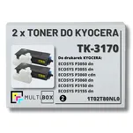 2-PAK Multibox Toner do KYOCERA TK3170 1T02T80NL0 ECOSYS P3050 P3055 P3060 2x15.5K zamiennik - 2