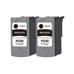 2-PAK Multibox Tusz do CANON PG40 black zamiennik - 2