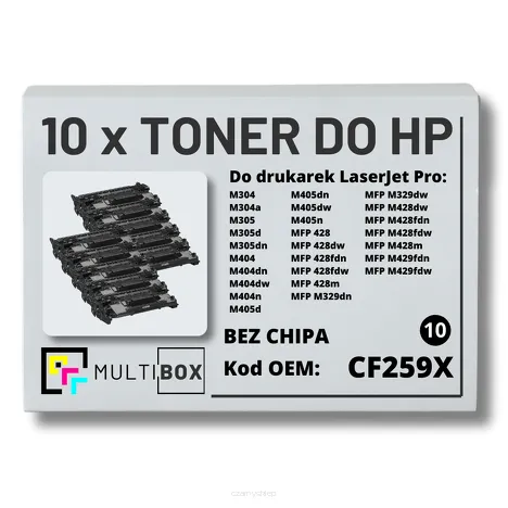 10-PAK Multibox Toner do HP CF259X 59X LaserJet Pro M304 M404 M428 zamiennik