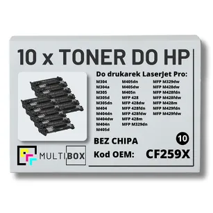 10-PAK Multibox Toner do HP CF259X 59X LaserJet Pro M304 M404 M428 zamiennik