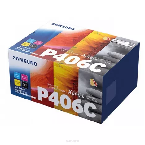SAMSUNG toner SU375A CLTP406C oryginalny CMYK 1500 + 3x1000 stron
