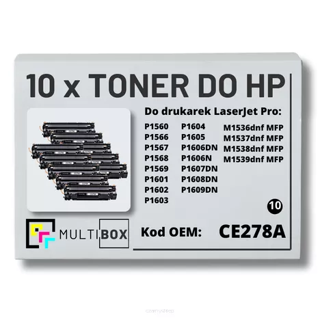 Toner do HP CE278A 78A P1566 P1606 10-pak zamiennik Multibox