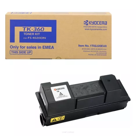 KYOCERA toner TK360 1T02J20EU0001 czarny oryginalny 20000 stron