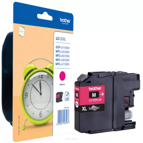 BROTHER tusz LC125XLM oryginalny magenta 1200 stron
