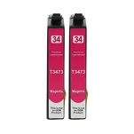 2-PAK Multibox Tusz do EPSON 34XL T3473 C13T34734010 magenta zamiennik - 2