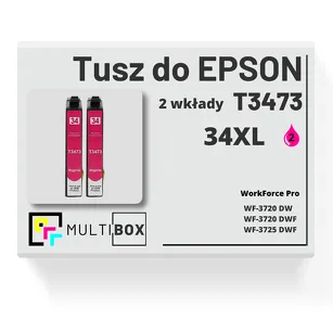 Tusz do EPSON 34XL T3473 C13T34734010 2-pak magenta zamiennik Multibox