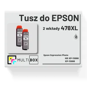 Tusz do EPSON 478XL T04F6 C13T04F64010 2-pak grey zamiennik Multibox