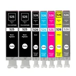7-PAK Multibox Tusz do CANON PGI525 CLI526 black pigment / black / cyan / magenta / yellow / grey zamiennik - 2