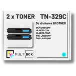 2-PAK Multibox Toner do BROTHER TN329C Cyan zamiennik - 2