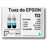2-PAK Multibox Tusz do EPSON 112 T06C2 C13T06C24A cyan zamiennik - 2