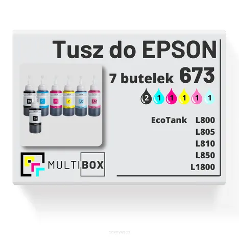 7-PAK Multibox Tusz do EPSON 673 T6731 T6732 T6733 T6734 T6735 T6736 cyan / magenta / yellow / black / light Cyan / light magenta zamiennik