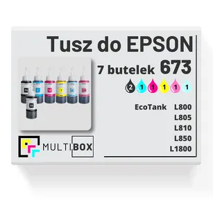 7-PAK Multibox Tusz do EPSON 673 T6731 T6732 T6733 T6734 T6735 T6736 cyan / magenta / yellow / black / light Cyan / light magenta zamiennik