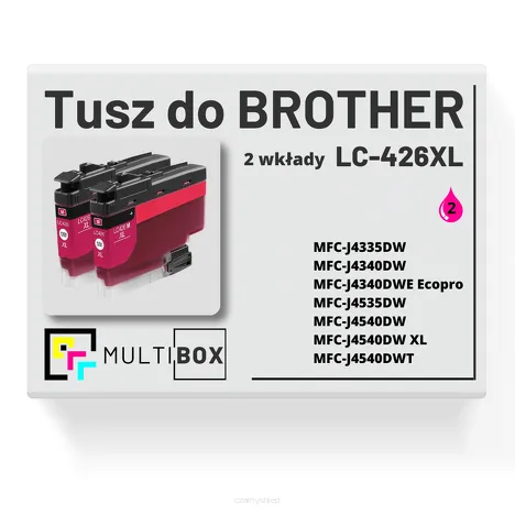2-PAK Multibox Tusz do BROTHER LC426XLM magenta zamiennik