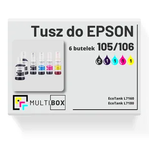 Tusz do EPSON 105 106 T00Q1 T00R1 T00R2 T00R3 T00R4 6-pak cyan / magenta / yellow / black / photo black zamiennik Multibox