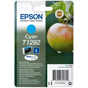 Epson tusz T1292 C13T12924012 oryginalny cyan