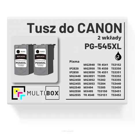 2-PAK Multibox Tusz do CANON PG545XL black zamiennik