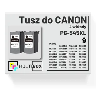 2-PAK Multibox Tusz do CANON PG545XL black zamiennik