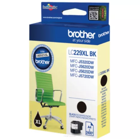 BROTHER tusz LC229XLBK oryginalny czarny 2400 stron