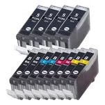 12-PAK Multibox Tusz do CANON PGI5 CLI8 black pigment / black / cyan / magenta / yellow zamiennik - 2