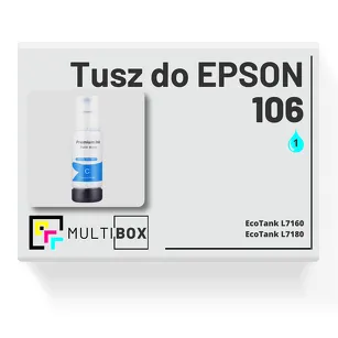 Tusz do EPSON 106 T00R2 C13T00R240 cyan zamiennik Multibox