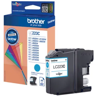 BROTHER tusz LC223C oryginalny cyan 550 stron