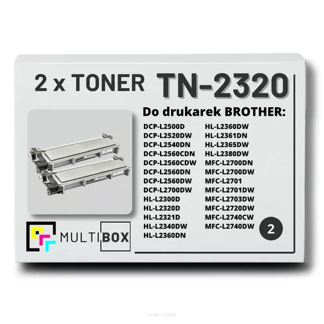 Toner do BROTHER TN2320 2-pak Multibox zamiennik