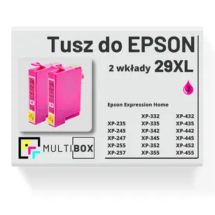 2-PAK Multibox Tusz do EPSON 29XL T2993 C13T29934010 magenta zamiennik