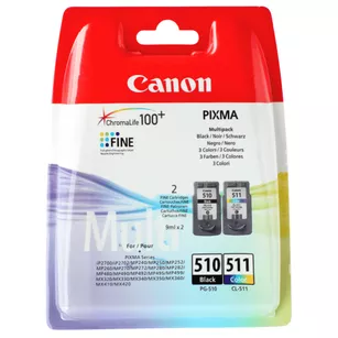 Canon oryginalny tusz PG510 + CL511 2970B010 black + color 2-pak