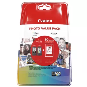 Canon oryginalny tusz PG540L + CL541XL + 50 x papier 5224B005 black + color 2-pak