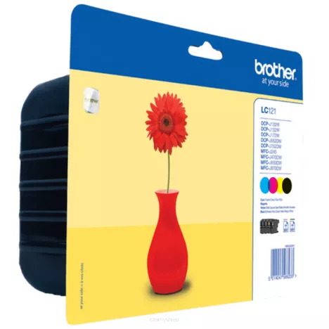 BROTHER tusz LC121VALBP oryginalny 4-pak CMYK 4x300 stron