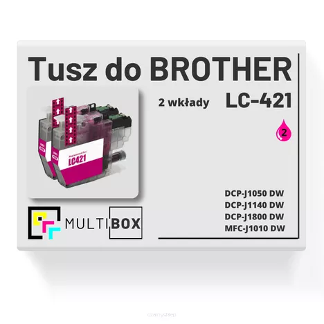 Tusz do BROTHER LC421M 2-pak magenta zamiennik Multibox