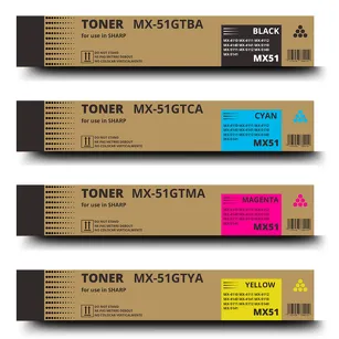 4-PAK Zamiennik Toner do Sharp MX51GTBA MX51GTCA MX51GTMA MX51GTYA CMYK