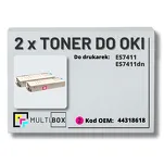 2-PAK Multibox Toner do OKI ES7411 44318618 magenta zamiennik - 2