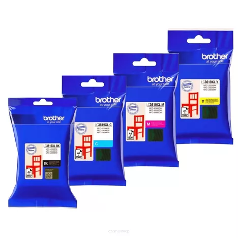 BROTHER tusz LC3619XLVAL oryginalny 4-pak CMYK 3000 + 3x1500 stron