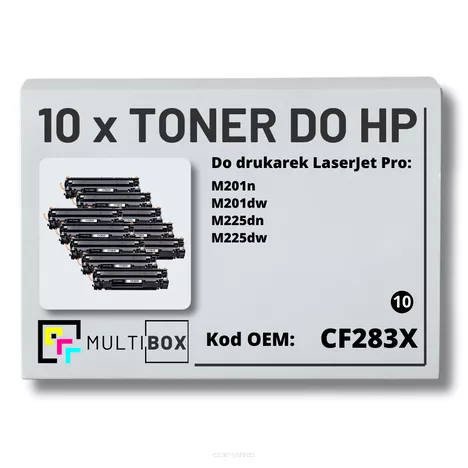 Toner do HP CF283X 83X M201 M225 10-pak Zamiennik Multibox