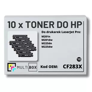Toner do HP CF283X 83X M201 M225 10-pak Zamiennik Multibox