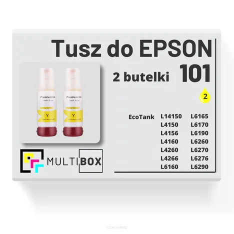 2-PAK Multibox Tusz do EPSON 101 T03V4 C13T03V44A yellow zamiennik