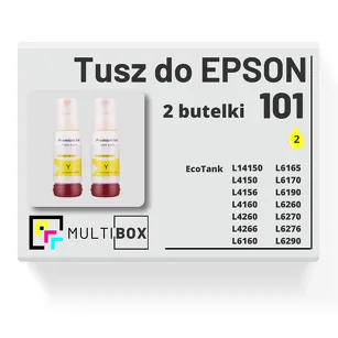 Tusz do EPSON 101 T03V4 C13T03V44A 2-pak yellow zamiennik Multibox